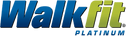 The logo for Walkfit Platinum, featuring the brand name 'Walkfit'.